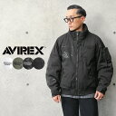 【あす楽】★AVIREX アビレックス 6112127 フライトジャケット ウェザーウォッチャー【T】｜ミリタリージャケット スタンドカラー ブルゾン ジャンパー メンズ アウター スタンドカラー 中綿 保温 防寒 温かい【クーポン対象外】 秋 冬 プレゼント ギフト