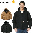 クーポンで最大15%OFF★ Carhartt カーハート J140 DUCK QUILTED FLANNEL-LINED アクティブジャケット｜ パーカー アウター アメカジ ワークスタイル 中綿 防寒 大きめ ビッグサイズ メンズ レディース おしゃれ ブランド 秋 冬 送料無料 セール sale