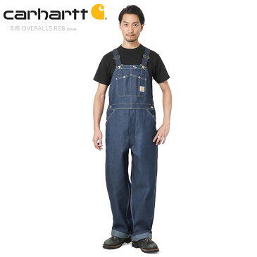 店内20％OFF◆Carhartt カーハート R08 BIB OVERALL DENIM ビブ オーバーオール デニム / ワークパンツ 丈夫 サスペンダー ボトムス オールインワン WIP メンズ ミリタリー キャッシュレス 5％還元【クリスマス プレゼント ギフト】