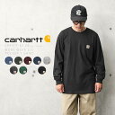 【最短即日発送】クーポンで最大18%OFF★★Carhartt カーハート CRHTT-K126 L/S WORKWEAR ポケットTシャツ【T】|長袖Tシャツ メンズ アメカジ ワークウェア ヘビーウェイト ゆったり コットン 丈夫 ロゴ 無地 長袖 カジュアル 大きめサイズ 定番