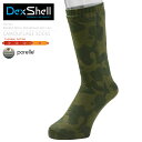 クーポンで最大15%OFF★【あす楽】 DexShell デックスシェル DS736 ウォータープルーフ・ブリーザブル CAMOUFLAGE ミッドカーフソックス（メリノウール） メンズ ミリタリー アウトドア セール【T】WAIPER 送料無料 sale