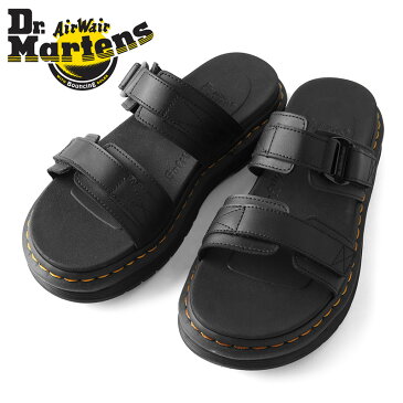 【クーポンで最大18%OFF】【あす楽】Dr.Martens ドクターマーチン HYDRO CHILTON ハイドロ チルトン レザーストラップサンダル|メンズ レディース 靴 サンダル カジュアル アウトドア レジャー 厚底 ダブルストラップ レザー 本革 ブラック 夏