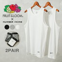 【最短即日発送】クーポンで最大18%OFF★FRUIT OF THE LOOM フルーツオブザルーム×NUMBER (N)INE 80754100 “2 PAC...