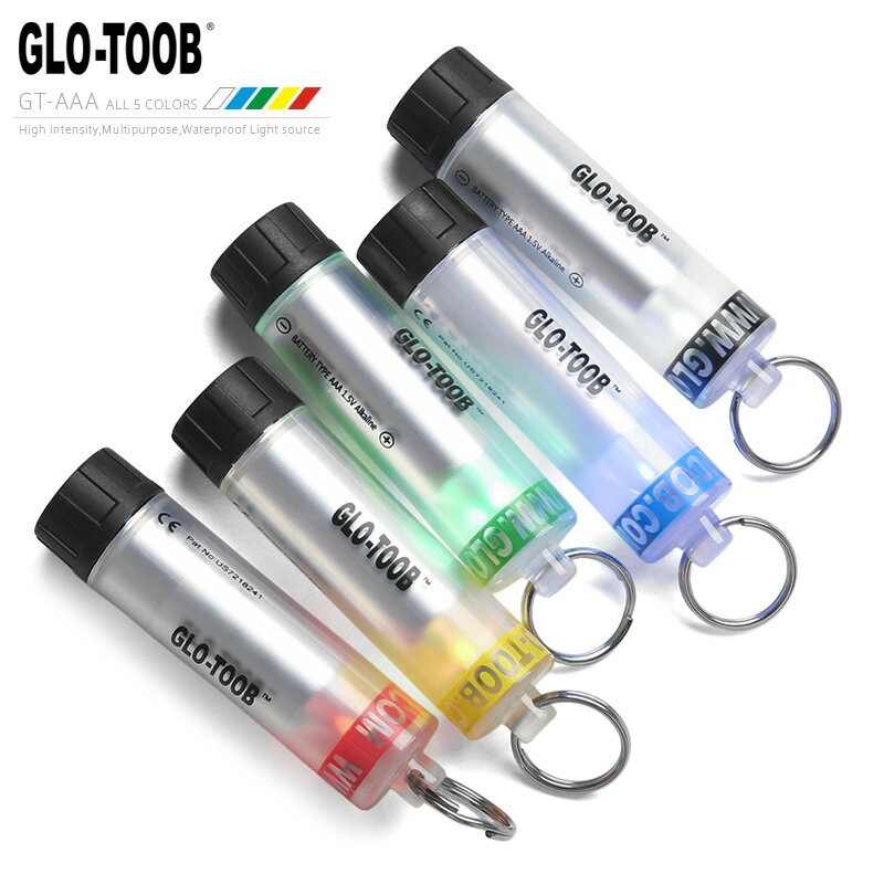 クーポンで最大15%OFF★GLO-TOOB グローチューブ GT-AAA LEDマーカーライト【T】｜コンパクトライト 携帯 小型 カラー カラフル 夜間 散歩 ランニング ウォーキング 視認性アップ 単4電池 父の日