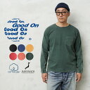 【最短即日発送】クーポンで最大15%OFF★Good On グッドオン GOLT-1306VD L/S ポケット Tシャツ VINTAGE DYE 日本製【Sx】【T】|メンズ トップス カットソー 長袖 ロンT ポケT 無地 大きいサイズ ゆったり ブランド おしゃれ
