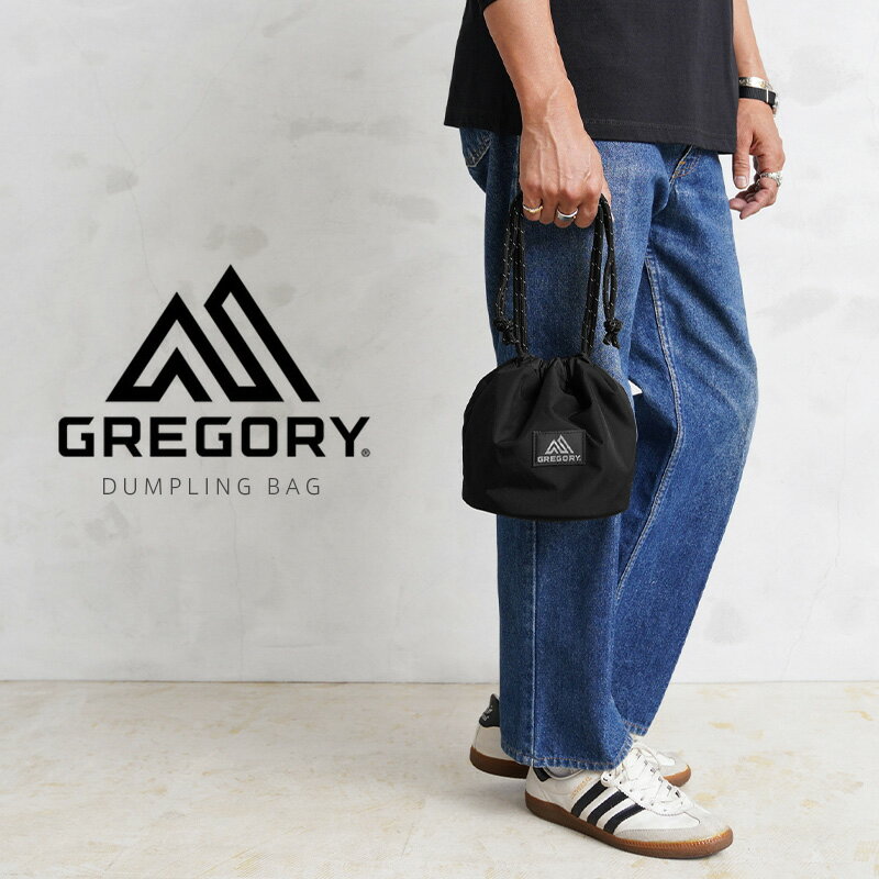 グレゴリー クーポンで10%OFF★【あす楽】 GREGORY グレゴリー DUMPLING BAG 巾着バッグ【T】｜メンズ レディース バッグ パーソナルエフェクツバッグ 巾着バッグ 巾着袋 ショルダーバッグ 小物入れ 収納 財布 スマートフォン シンプル ロゴ ブランド 送料無料 セール sale 父の日