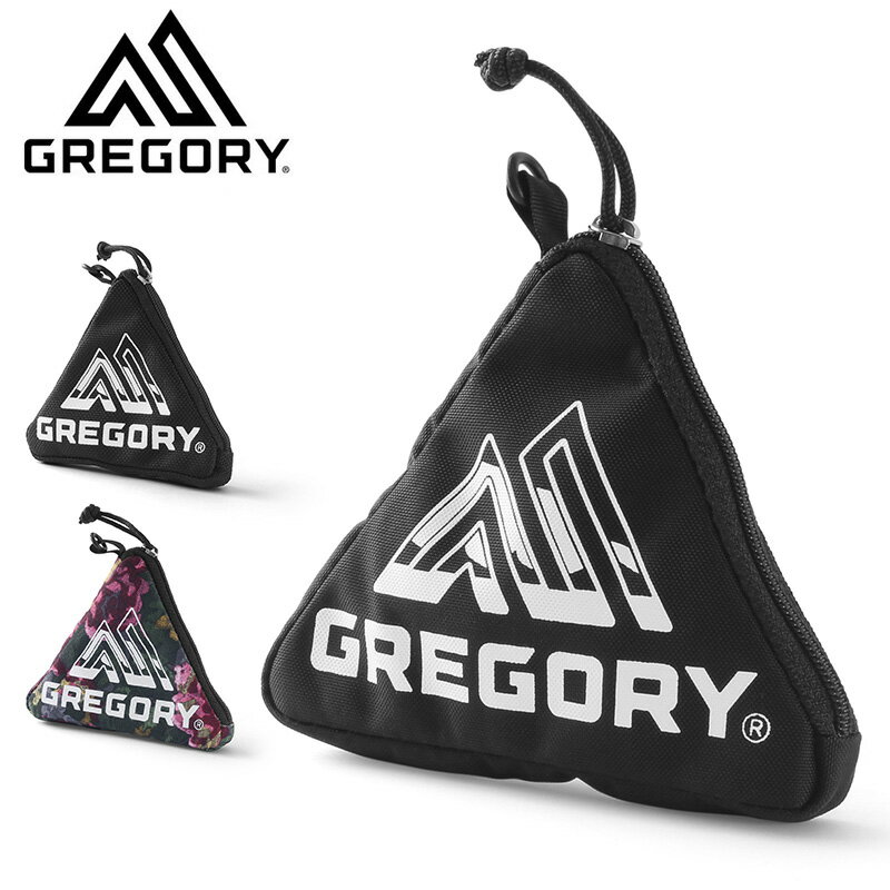 クーポンで10%OFF★【あす楽】 GREGORY グレゴリー TRIANGLE POUCH トライアングルポーチ｜コインケース ウォレット 財布 小物入れ メンズ レディース ブランド おしゃれ ブランド クラシック ブラック ロゴ ファスナー 薄型 キーリング付 新作【T】sale セール 送料無料