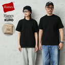 【最短即日発送】クーポンで最大18%OFF★Hanes ヘインズ HM1-B201 Hanes T-SHIRTS KURO クルーネック Tシャツ【Sx】【T】...
