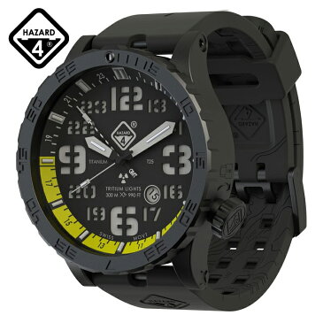 店内20％OFF◆【メーカー取次】【代金引換不可】HAZARD4 ハザード4 HWD Nightwatch Yellow GMT ダイビングウォッチ GREEN hours WIP メンズ ミリタリー アウトドア ブランド【ハロウィン 仮装 コスプレ レジャー】