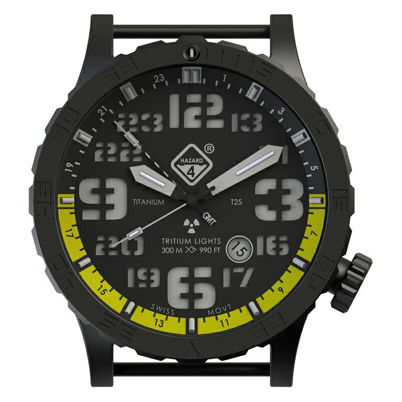 店内20％OFF◆【メーカー取次】【代金引換不可】HAZARD4 ハザード4 HWD Nightwatch Yellow GMT ダイビングウォッチ GREEN hours WIP メンズ ミリタリー アウトドア ブランド【ハロウィン 仮装 コスプレ レジャー】