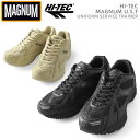 クーポンで最大15%OFF★ HI-TEC ハイテック MAGNUM マグナム U.S.T タクティカルシューズ｜メンズ レディース カジュアル タクティカル ハイテクスニーカー スエード ブラック 黒 イギリス軍 秋 冬 送料無料 セール sale