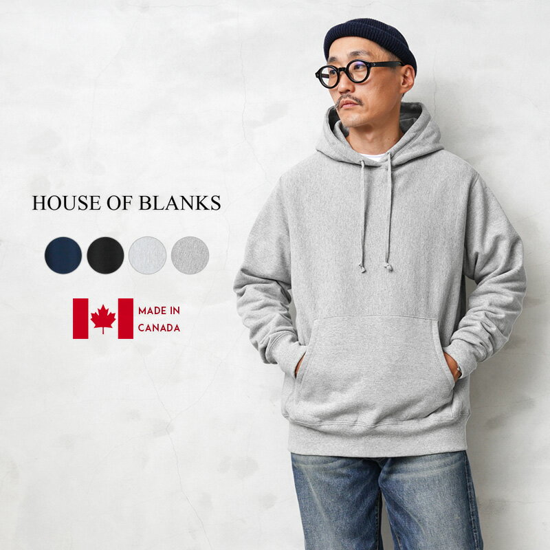 クーポンで最大15%OFF★ HOUSE OF BLANKS ハウスオブブランクス HOB04 プルオーバー フーディ スウェットパーカー カナダ製｜フーディー トレーナー メンズ トップス ビンテージ ブランド おしゃれ 送料無料 セール sale 父の日