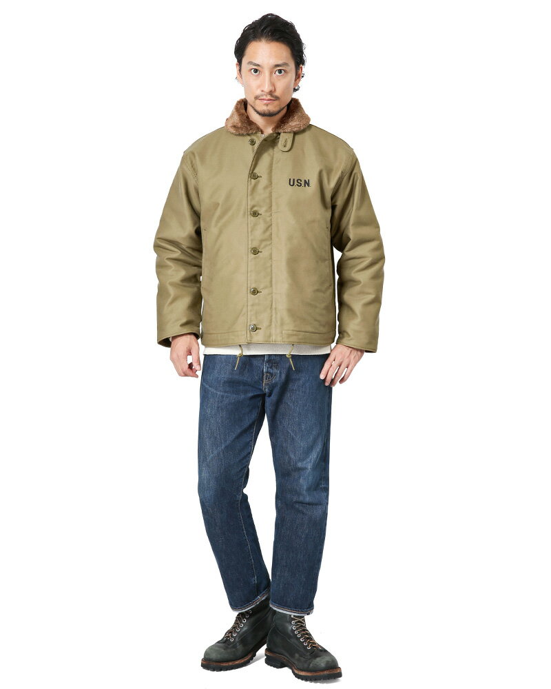 今なら20%OFF！HOUSTON ヒューストン N-1デッキジャケット タイト・ステンシルモデル 【5N-1X】 日本製 ミリタリージャケット ミリタリー ボア ブルゾン ワークウェア アウター WIP メンズ ブランド 送料無料 セール【クーポン対象外】 バレンタイン格安通販　バレンタイン　人気　ランキング