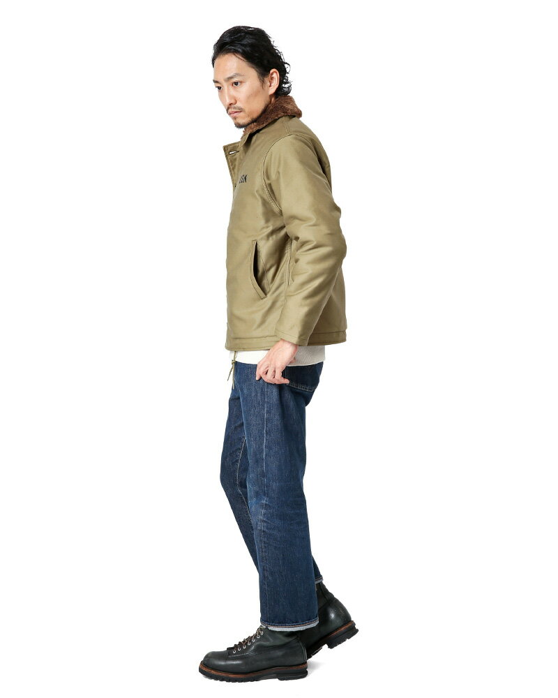 今なら20%OFF！HOUSTON ヒューストン N-1デッキジャケット タイト・ステンシルモデル 【5N-1X】 日本製 ミリタリージャケット ミリタリー ボア ブルゾン ワークウェア アウター WIP メンズ ブランド 送料無料 セール【クーポン対象外】 バレンタイン格安通販　バレンタイン　人気　ランキング