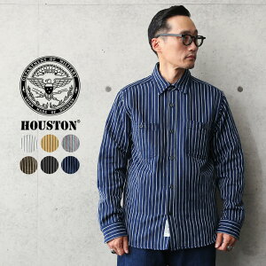 クーポンで15%OFF★HOUSTON ヒューストン 40765 ストライプ ビエラ ヴィンテージ ワークシャツ / メンズ ネルシャツ カジュアルシャツ アメカジ トップス フランネル ビンテージライク ブランド おしゃれ 縞 大きいサイズ 冬 セール【T】 送料無料 sale