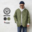 クーポンで最大15%OFF★HOUSTON ヒューストン 50909 M-65フィールドジャケット THINSULATE（シンサレート）ライナー｜キルティングライナー ライナージャケット メンズ アウター 防寒 保温 中綿 秋 冬 送料無料 セール sale