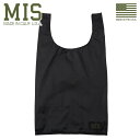 クーポンで最大15%OFF★MIS エムアイエス MIS-1047 SHOPPING BAG パッカブル ショッピングバッグ / エコバッグ MADE IN USA - BLACK｜コンビニバッグ メンズ レディース 男女兼用 お買い物バッグ バッグインバッグ 軽い 丈夫 コンパクト 旅行 出張