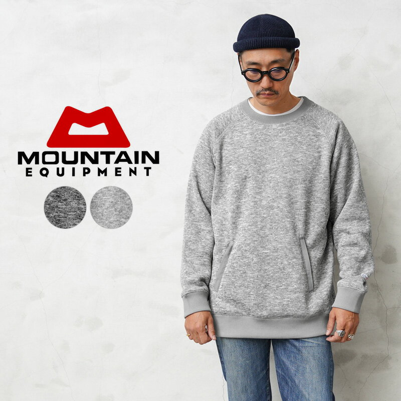 MOUNTAIN EQUIPMENT マウンテンイクイップメント 427166 KNIT FLEECE SWEATER ニットフリース セーター｜ プルオーバー スウェット トレーナー グレー 無地 シンプル ポケット 大きいサイズ 防寒 アウトドア おしゃれ 福袋