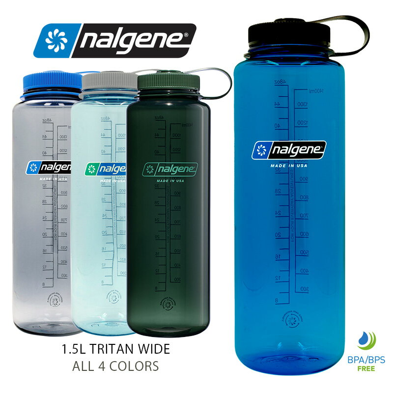 【最短即日発送】クーポンで15%OFF★NALGENE ナルゲン 広口 1.5L TRITAN RENEW プラスチックボトル 水筒 MADE IN USA【Sx】【T】