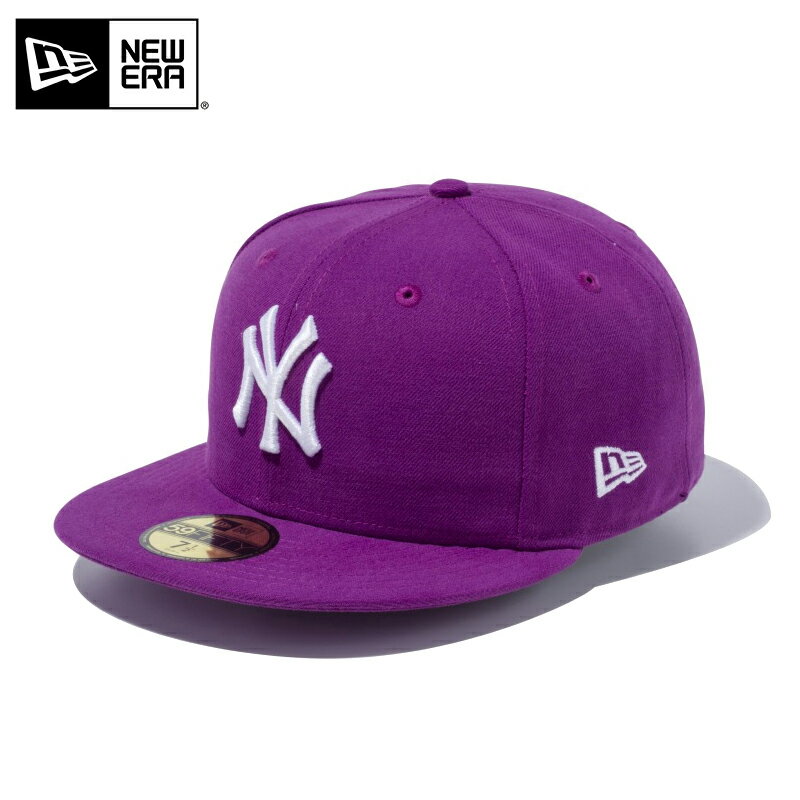 今なら10％OFF☆【メーカー取次】 NEW ERA ニューエラ 59FIFTY MLB ニューヨーク・ヤンキース スパークリンググレープXホワイト 11308544 キャップ【クーポン対象外】 春 新作 プレゼント ギフト 父の日