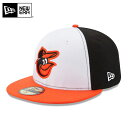 ☆【メーカー取次】NEW ERA ニューエラ 59FIFTY MLB On-Field ボルチモア・オリオールズ ブラックXホワイトXオレンジ 14524897...