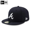 ☆【メーカー取次】NEW ERA ニューエラ 59FIFTY MLB On-Field アトランタ・ブレーブス ネイビー 14524899 キャップ【クーポン対...
