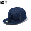 ☆【メーカー取次】NEW ERA ニューエラ 59FIFTY MLB ニューヨーク ヤンキース インディゴデニム 13562236 キャップ【クーポン対象外】【T】 冬 福袋 WAIPER プレゼント ギフト