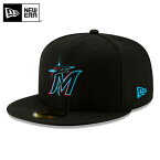 今なら10%OFF☆【メーカー取次】NEW ERA ニューエラ 59FIFTY MLB On-Field マイアミ・マーリンズ ブラック 13554993 キャップ / 帽子【クーポン対象外】【T】 冬 福袋 WAIPER プレゼント ギフト