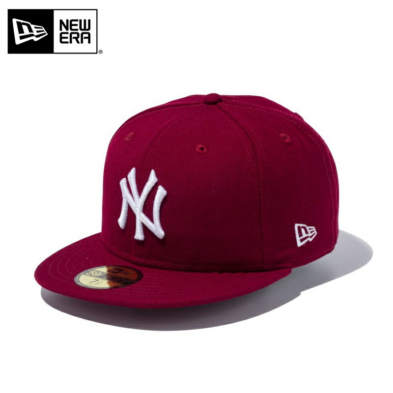 今なら10%OFF☆【メーカー取次】NEW ERA ニューエラ 59FIFTY MLB ニューヨーク・ヤンキース カーディナルXホワイト 13562240 キャップ【クーポン対象外】【T】 / メンズ レディース カジュアル ストリート 帽子 ベースボールキャップ メジャーリーグ ロゴ 刺繍 野球 球団