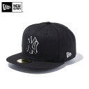 ☆【メーカー取次】NEW ERA ニューエラ 59FIFTY MLB ニューヨーク・ヤンキース ブラックXブラック ホワイトアウトライン 14525211 キャ...
