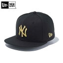 今なら10%OFF☆【メーカー取次】NEW ERA ニューエラ Child キッズ用 9FIFTY ニューヨーク・ヤンキース ブラックXゴールドロゴ 13561998 キャップ【クーポン対象外】【T】 冬 福袋 WAIPER プレゼント ギフト