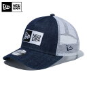 今なら10%OFF☆【メーカー取次】NEW ERA ニューエラ Youth キッズ用 9FORTY A-Frame Trucker ボックスロゴ デニムXホワイト 13565775 キャップ【クーポン対象外】【T】 冬 福袋 WAIPER プレゼント ギフト