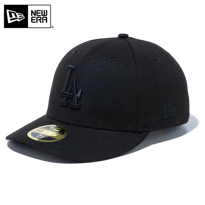 今なら10%OFF☆【メーカー取次】NEW ERA ニューエラ MLB Low Profile 59FIFTY ロサンゼルス・ドジャース ブラックXブラック 13561967 キャップ 【クーポン対象外】【T】｜ベースボールキャップ 帽子 ハット メンズ レディース ユニセックス 男女兼用 ロゴ 刺繍 冬 父の日