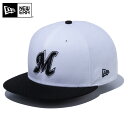 今なら10 OFF☆【メーカー取次】NEW ERA ニューエラ 9FIFTY 千葉ロッテマリーンズ ホワイトXブラック 13562074 キャップ【クーポン対象外】【T】｜メンズ レディース ベースボールキャップ 帽子 ブランド おしゃれ ロゴ 刺繍 冬 福袋 WAIPER プレゼント ギフト