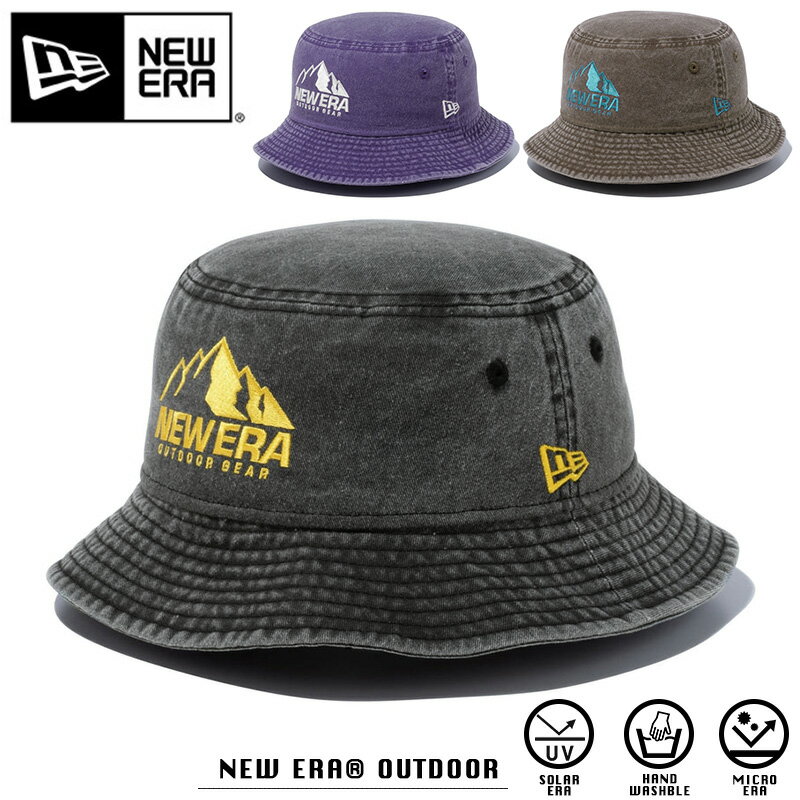 NEW ERA ニューエラ バケット 01 Acid Wash New Era Outdoor Gear Logo ハット｜メンズ レディース 帽子 セーラーハット キャンプ アウトドア 旅行 釣り ストリート かわいい おしゃれ ブランド 秋 冬 送料無料 プレゼント