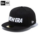 ☆【メーカー取次】NEW ERA ニューエラ 59FIFTY ワードマークロゴ ブラック 14525160 キャップ 【クーポン対象外】【R】|メンズ レディース 帽子 ベースボールキャップ おしゃれ ギフト
