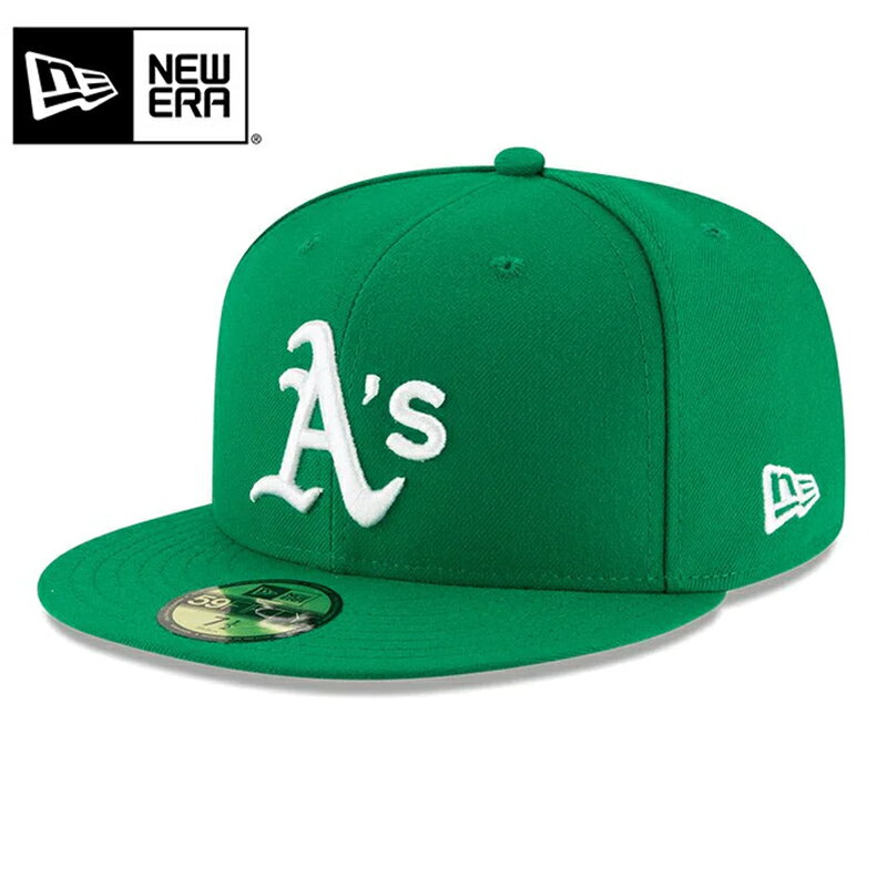 ☆【メーカー取次】NEW ERA ニューエラ 59FIFTY MLB On-Field オークランド・アスレチックス グリーン 14524864 キャップ 【ク...