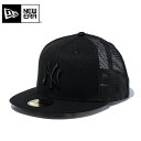 ☆【メーカー取次】NEW ERA ニューエラ 14525152 59FIFTY トラッカー ニューヨーク・ヤンキース ブラック × ブラック キャップ【クーポン...