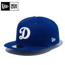 ☆【メーカー取次】NEW ERA ニューエラ 14525220 59FIFTY ロサンゼルス・ドジャース Dロゴ ダークロイヤル × ホワイト キャップ【クーポ...