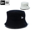 ☆【メーカー取次】NEW ERA ニューエラ ニットバケット ハット【クーポン対象外】【R】|メンズ レディース 帽子 深め 紫外線対策 黒 白 ホワイト シンプル ロゴ ブランド おしゃれ ギフト