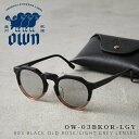 【最短即日発送】OWN オウン OW-03BKOR-LGY #03 BLACK×OLD ROSE / LIGHT GREY ボストンタイプ 2トーンフレーム グ...