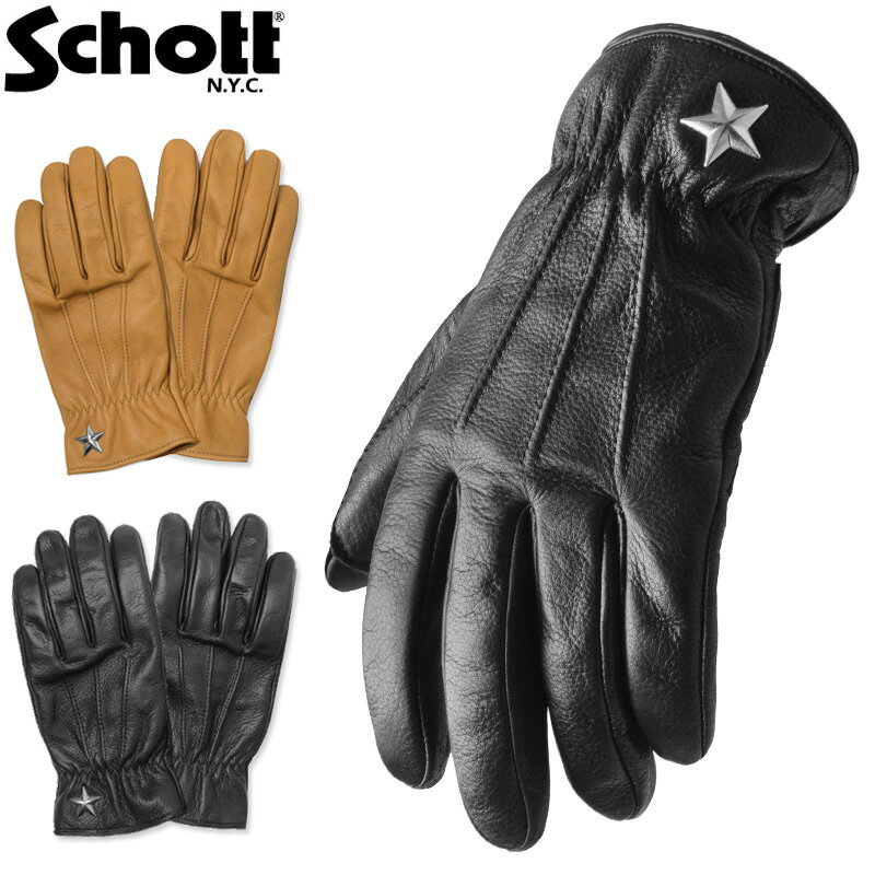 ショット 手袋 Schott ショット 3169030 ONE STAR GLOVE ワンスター グローブ ブランド メンズ ミリタリー【クーポン対象外】【T】WAIPER 送料無料 春 プレゼント ギフト 父の日