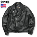 ポイント10倍！Schott ショット 228US ラムレザー ライダースジャケット【7525】【クーポン対象外】【T】｜メンズ レザージャケット ダブルライダース 革ジャン 本革 本皮 ラム バイク ツーリング アメカジ ブランド おしゃれ 秋 冬 送料無料 プレゼント ギフト