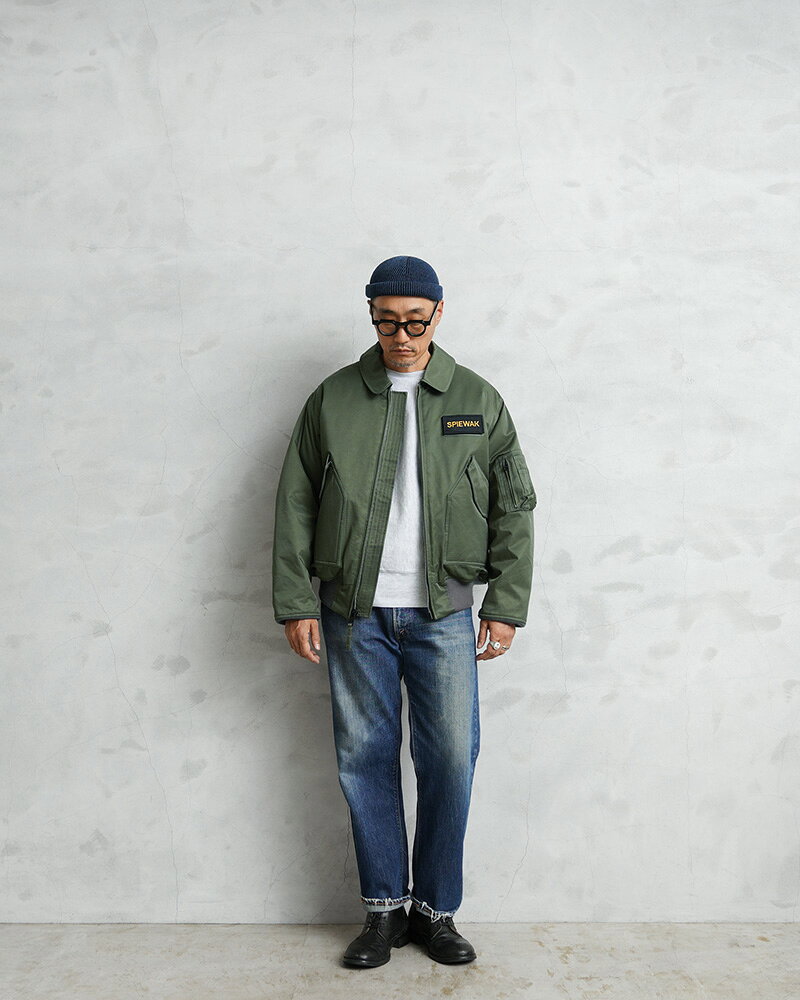 【最短即日発送】★SPIEWAK スピワック TO1004 CWU-55/P フライトジャケット コットンナイロン TITAN CLOTH【T】【クーポン対象外】｜アウター ミリタリー メンズ ブルゾン MA-1 アメカジ 軽量 春秋 防風 ワーク カジュアル auc-waiper-10219747 ミリタリーショップWAIPER サンプル画像2