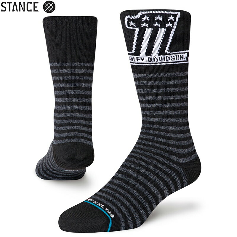 今なら10%OFF☆【メーカー取次】STANCE スタンス HARLEY ONE RIDING ソックス BLACK A556C20RID#BLK【T】【クーポン対象外】夏 新作 WAIPER 春 プレゼント ギフト 父の日