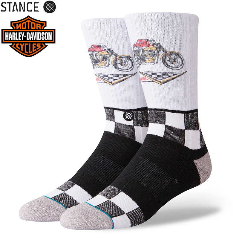 ☆STANCE スタンス M556D18HRW STANCE×HARLEY-DAVIDSON スタンス×ハーレーダビッドソン HARLEY RACER ハーレー レーサー クルーソックス【T】【クーポン対象外】夏 新作 WAIPER 春 プレゼント ギフト 父の日