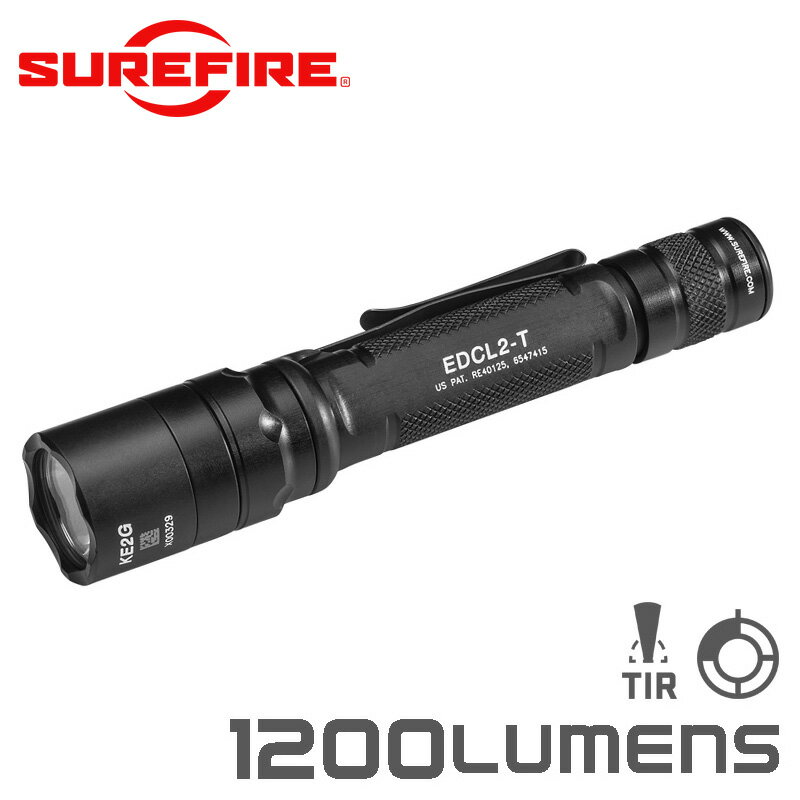 SUREFIRE シュアファイア EDCL2-T Dual-Output Everyday Carry LEDフラッシュライト / 1200ルーメン【クーポン対象外】【T】 父の日