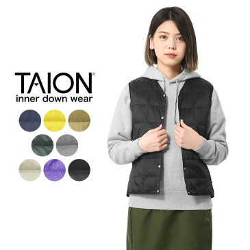 【クーポンで最大18%OFF】【あす楽】TAION タイオン TAION-001 Vネック インナーダウンベスト WOMAN【Sx】 冬 春【T】