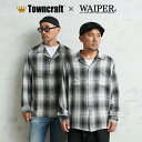 【最短即日発送】WAIPER×TOWN CRAFT TC25S005WP 60's OMBRE LOOP COLLAR SHIRTS オンブレ ループカラーシャツ【クーポン対象外】【T】