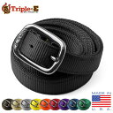 【最短即日発送】TRIPLE E トリプルイー MADE IN USA NYLON WEBBING PLAIN ベルト【クーポン対象外】【T】 春